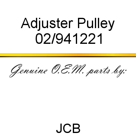 Adjuster, Pulley 02/941221