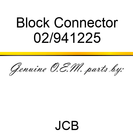 Block Connector 02/941225