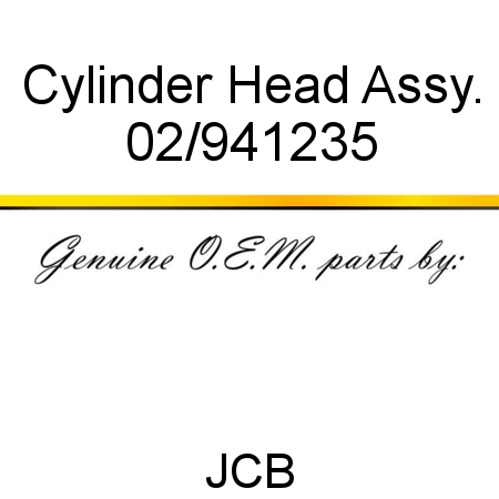 Cylinder, Head Assy. 02/941235
