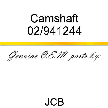 Camshaft 02/941244