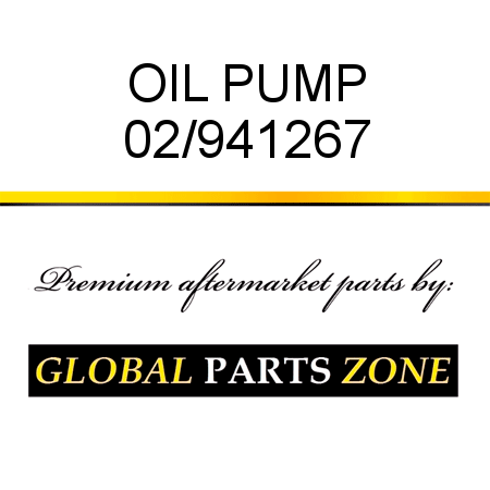 OIL PUMP 02/941267