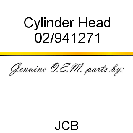 Cylinder, Head 02/941271