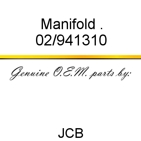 Manifold, . 02/941310