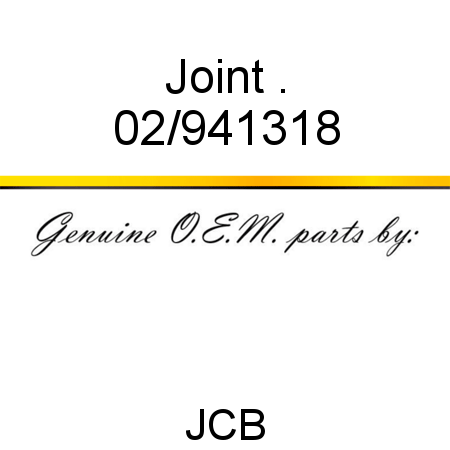 Joint, . 02/941318