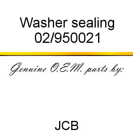 Washer, sealing 02/950021