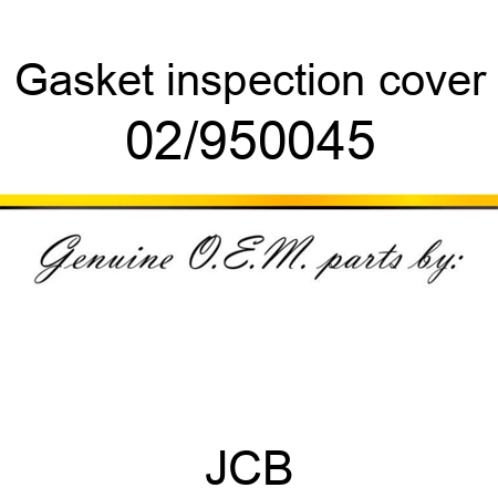 Gasket, inspection cover 02/950045