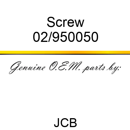 Screw 02/950050