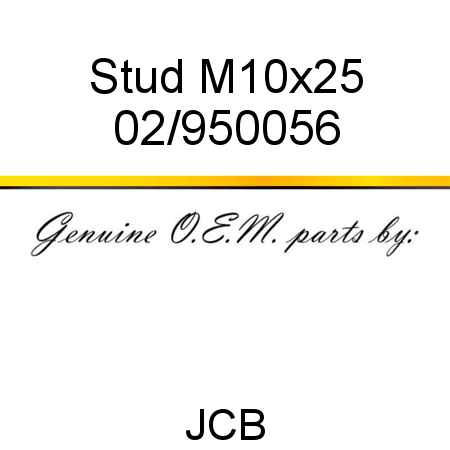 Stud, M10x25 02/950056