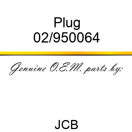 Plug 02/950064