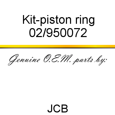 Kit-piston ring 02/950072