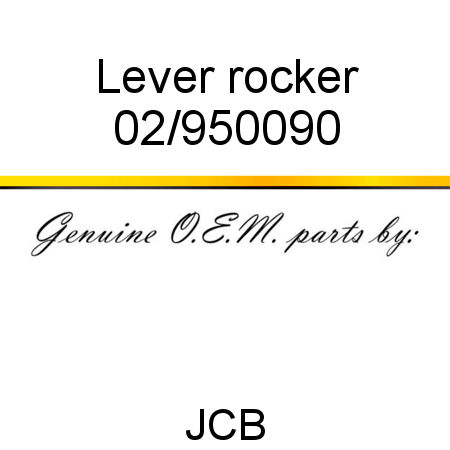 Lever, rocker 02/950090