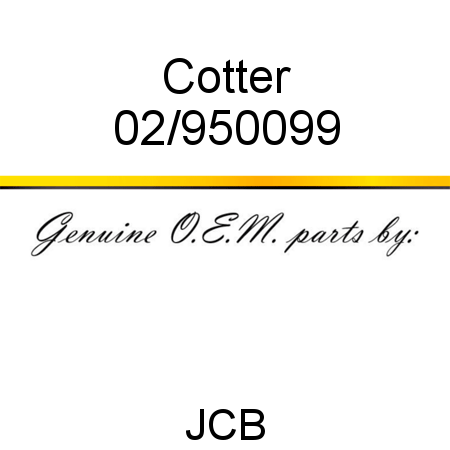 Cotter 02/950099