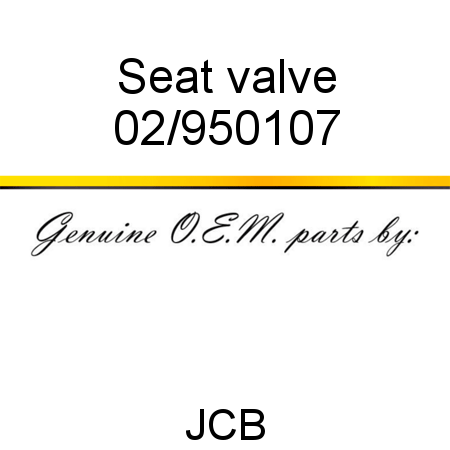 Seat, valve 02/950107