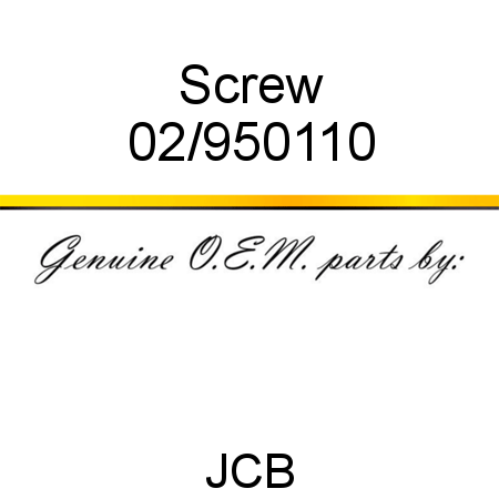 Screw 02/950110