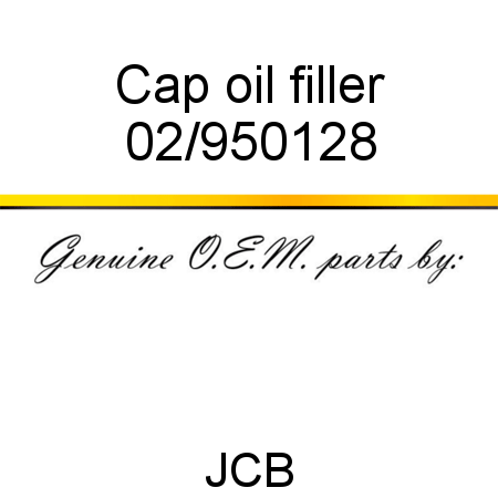 Cap, oil filler 02/950128