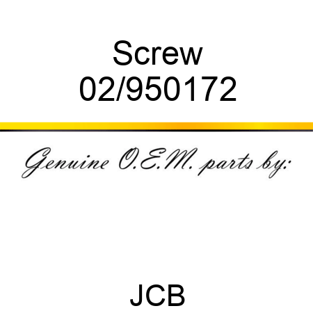 Screw 02/950172