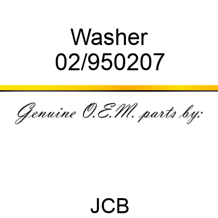 Washer 02/950207