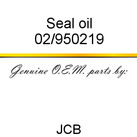 Seal, oil 02/950219
