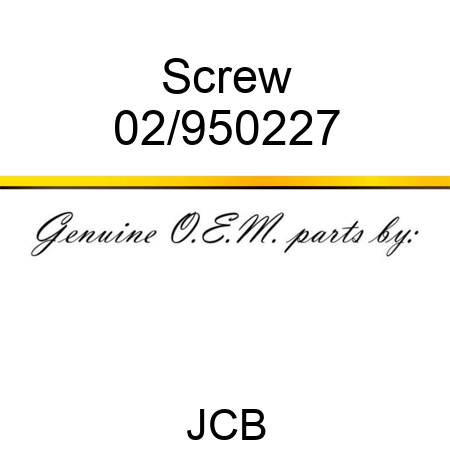 Screw 02/950227