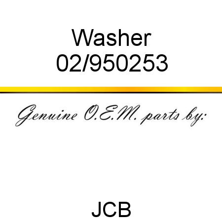 Washer 02/950253