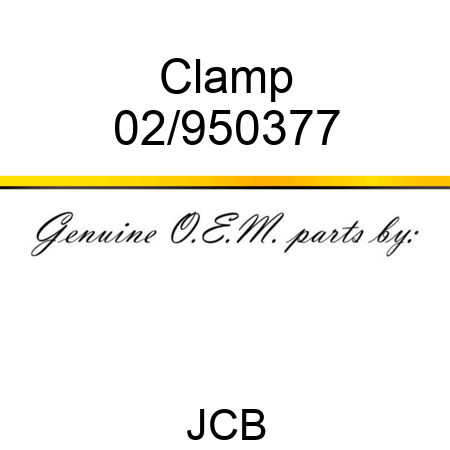 Clamp 02/950377