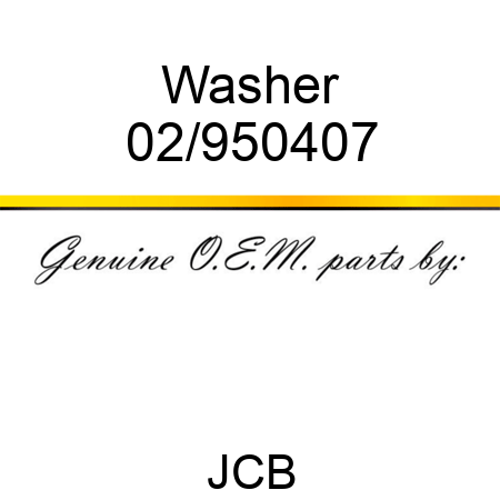 Washer 02/950407