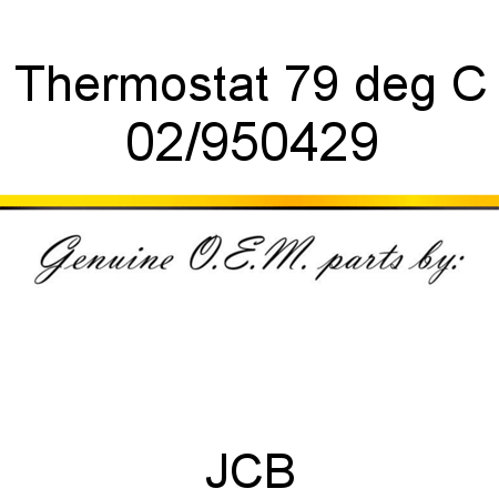 Thermostat, 79 deg C 02/950429