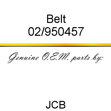 Belt 02/950457