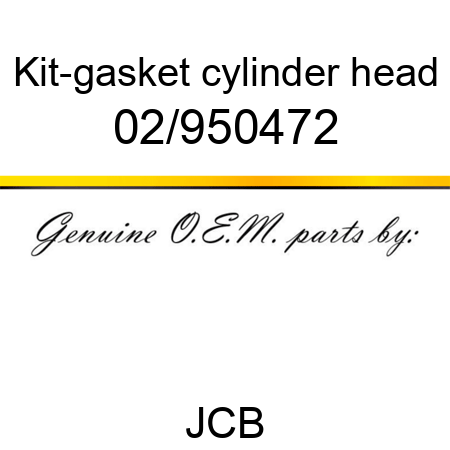 Kit-gasket, cylinder head 02/950472