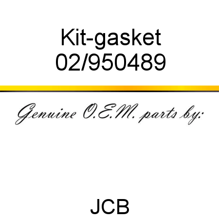 Kit-gasket 02/950489