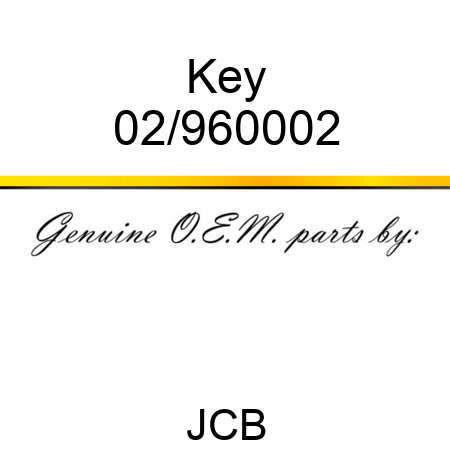 Key 02/960002