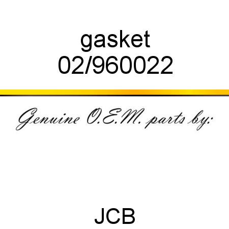 gasket 02/960022