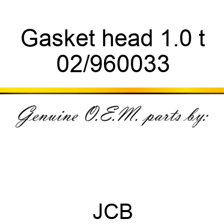 Gasket head, 1.0 t 02/960033