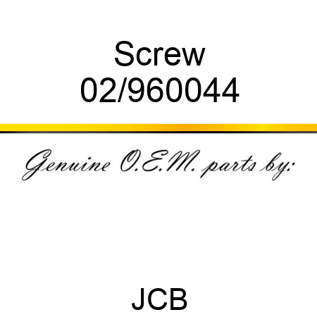 Screw 02/960044