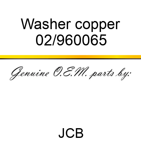 Washer copper 02/960065