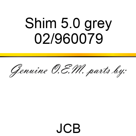 Shim 5.0 grey 02/960079