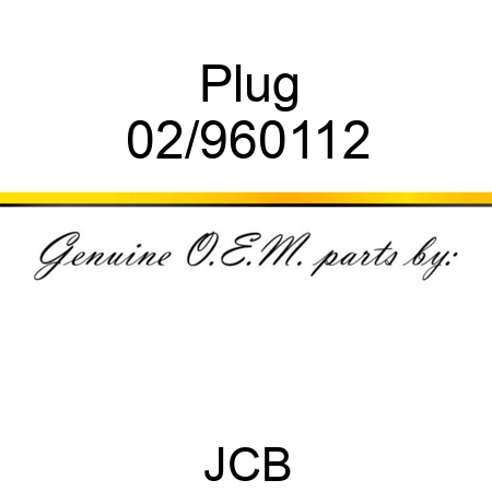 Plug 02/960112