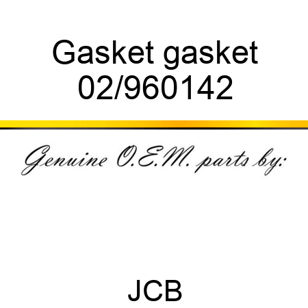 Gasket gasket 02/960142