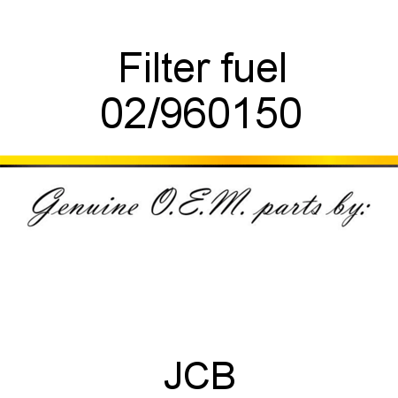 Filter, fuel 02/960150