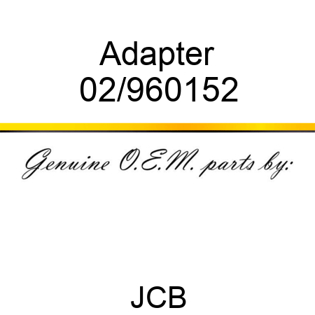 Adapter 02/960152