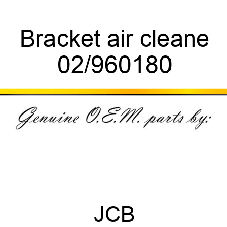 Bracket air cleane 02/960180