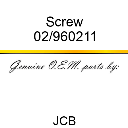 Screw 02/960211