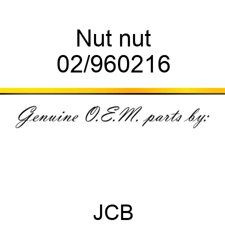 Nut nut 02/960216