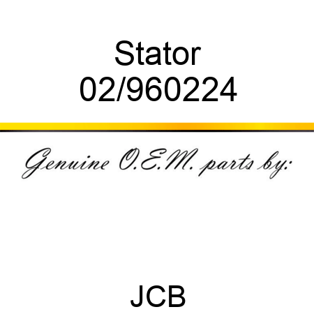 Stator 02/960224