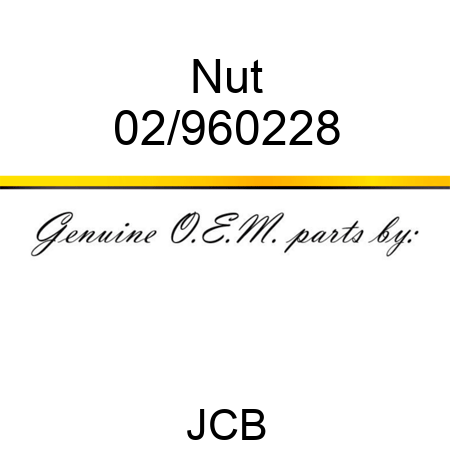 Nut 02/960228