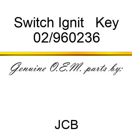 Switch Ignit + Key 02/960236