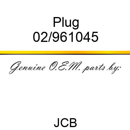 Plug 02/961045