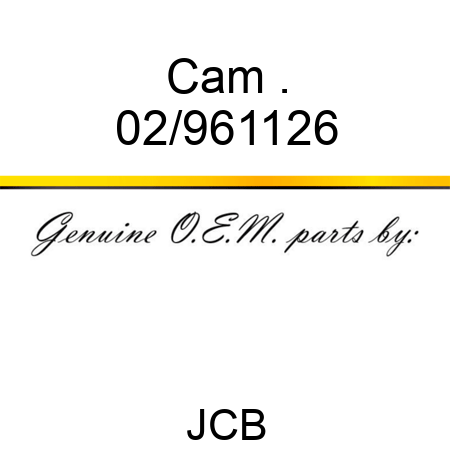 Cam . 02/961126