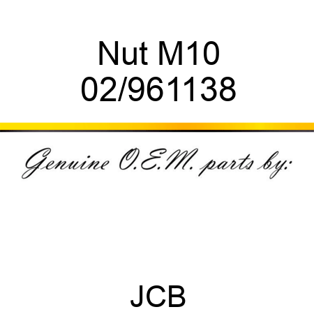 Nut M10 02/961138