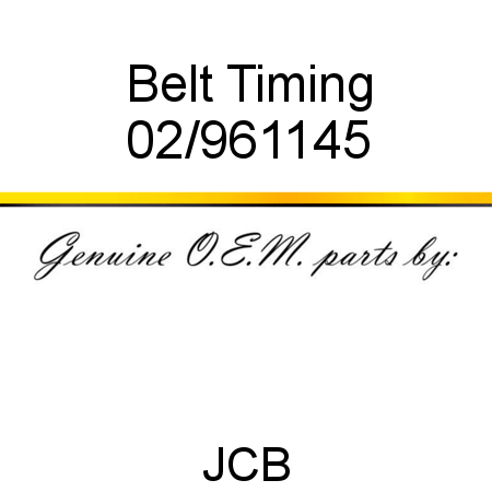 Belt, Timing 02/961145